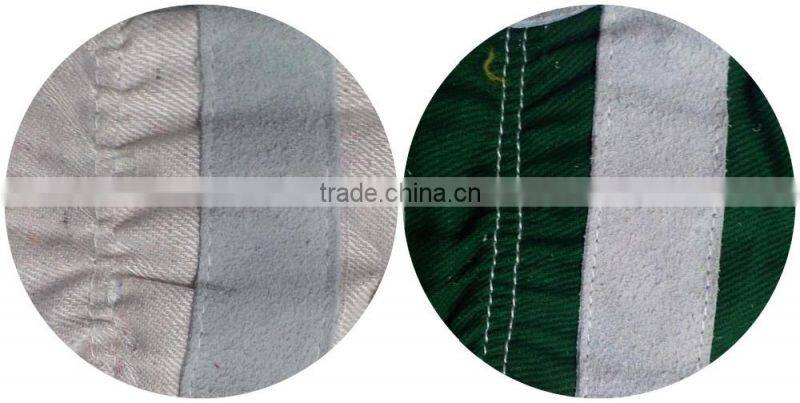 Safety Cow Split Leather Work Gloves With Double Palm And Reinforced