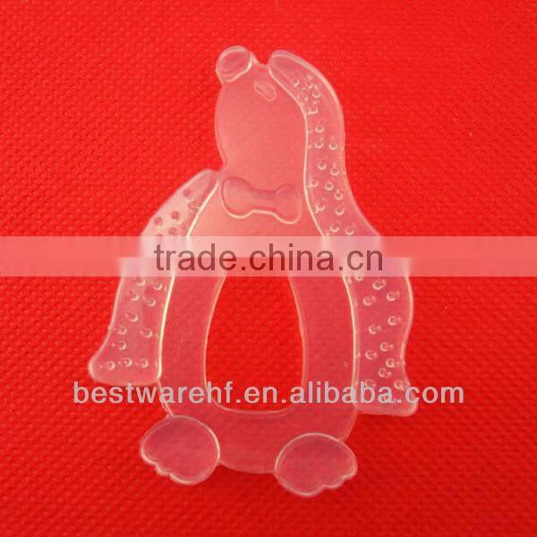 2013 Colorful Food Grade Soft Horse shape silicone baby teether/silicone baby products baby bottle and teether with handle