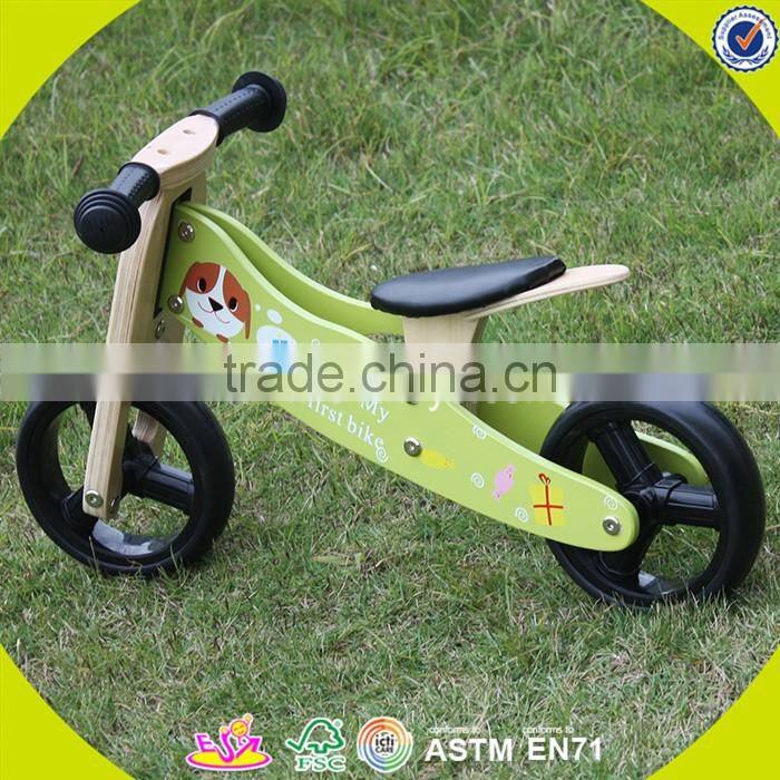 2017 New design wooden balance bike toy children wooden balance bike toy baby wooden balance bike toy W16C098