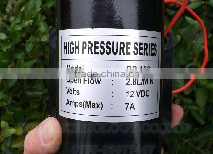 High pressure pumps DC18V 2.8L/min 7A Miniature diaphragm pump With pressure switch Spray Pump DC self-priming pump