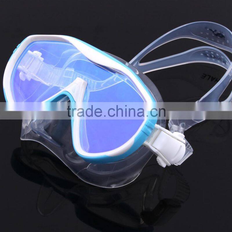 Hot Sale Anti-leak Tempered Glass Adult Diving Goggle