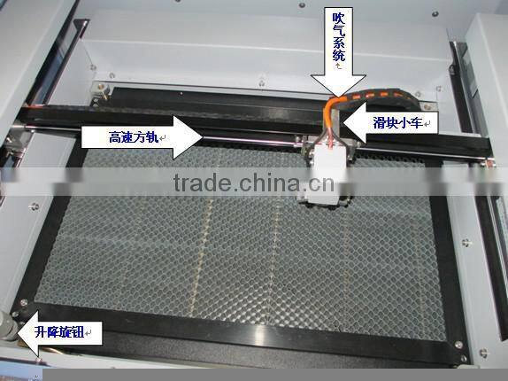 CO2 laser engraving/cutting machine for Acrylic Crytal Glass Leather MDF Paper plastic