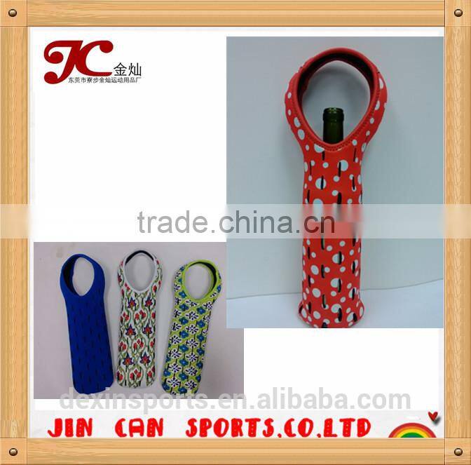 Environment friendly 3.0mm thick neoprene cooler bottle