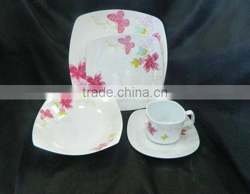 4 pcs bowl set/plastic bowl set/4pcs melamine salad mixing bowl