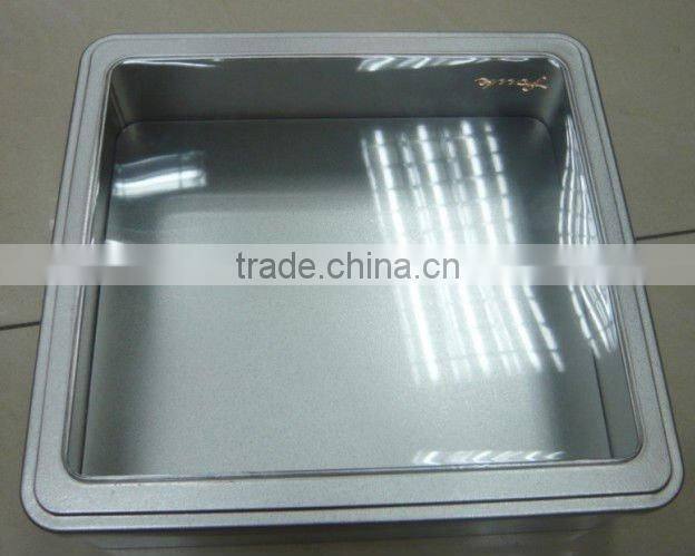 Plain Tin box with Clear PET Window