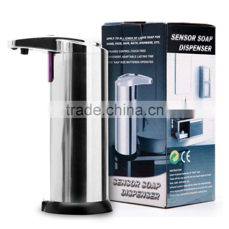 Kitchen Stainless Steel Touchless Sensor Liquid Foam Soap Dispenser