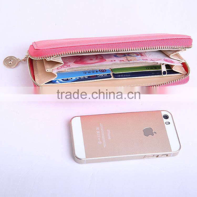 2015 Promotional Women Wallet Handmade Leather Wallet Fashion Purse For Women