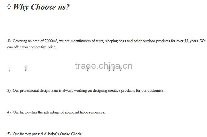 Three Season Light Weight Traveling Sleeping Bag