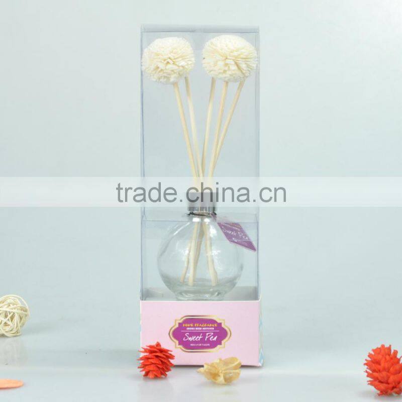 fragrance oil air freshener aroma diffuser with sola flower diffuser PET bottle