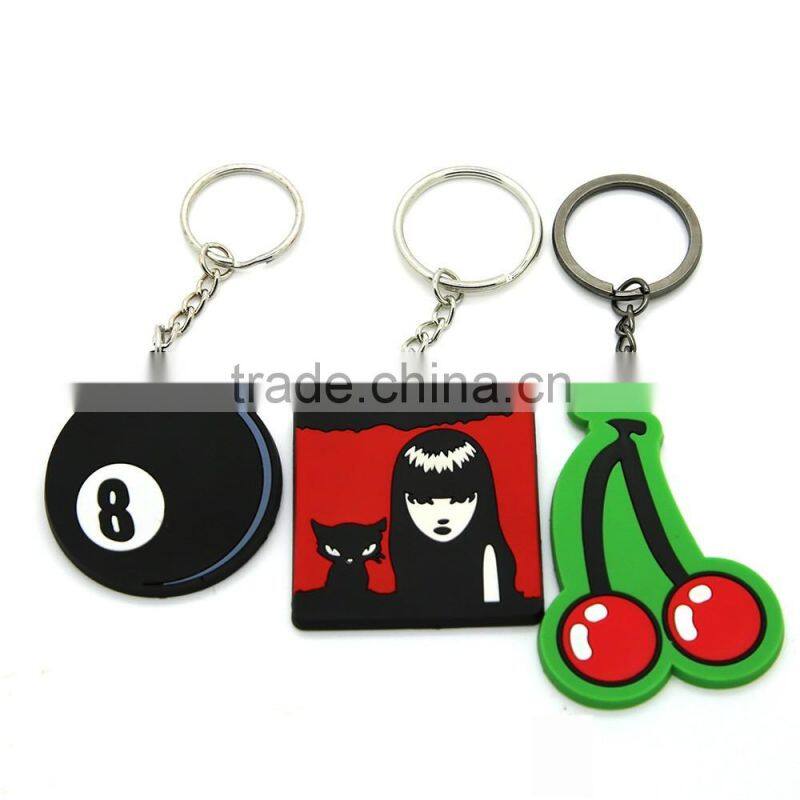 Beautiful new design popular gift 3D Customize Shaped cute Soft PVC Keychain for VW GTI Golf