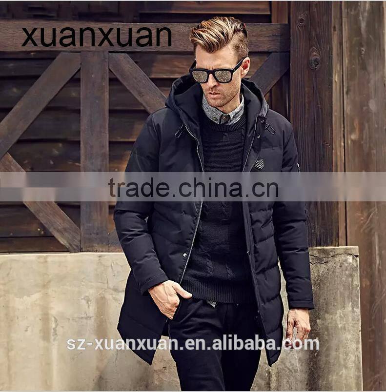 2017Customized down jacket winter thick padding coat for men
