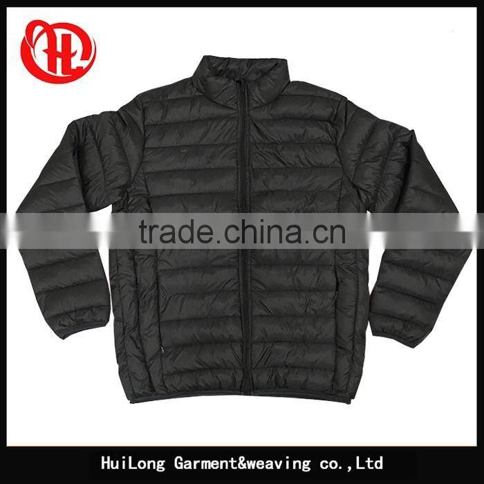 Hot sale 20D nylon men winter quilted windbreak padded jacket