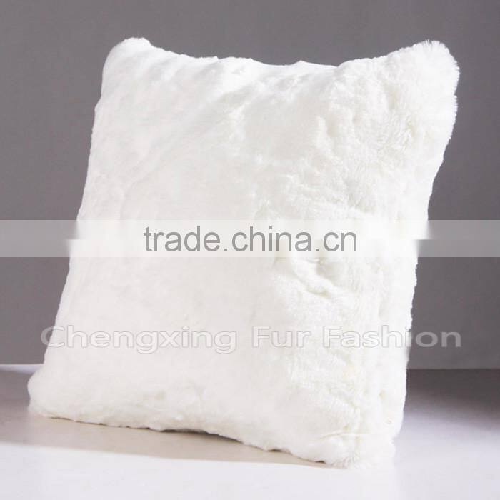 CX-D-44A Home Decoration Real Rex Rabbit Fur Sofa Cushions and Pillow