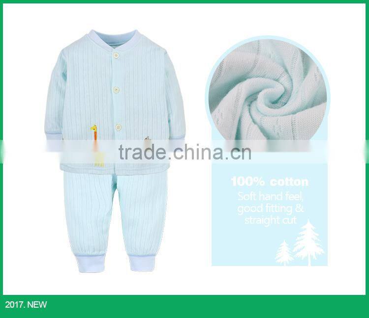 Full sleeve high quality children 2 pcs sleep wear kids suit set with high quality