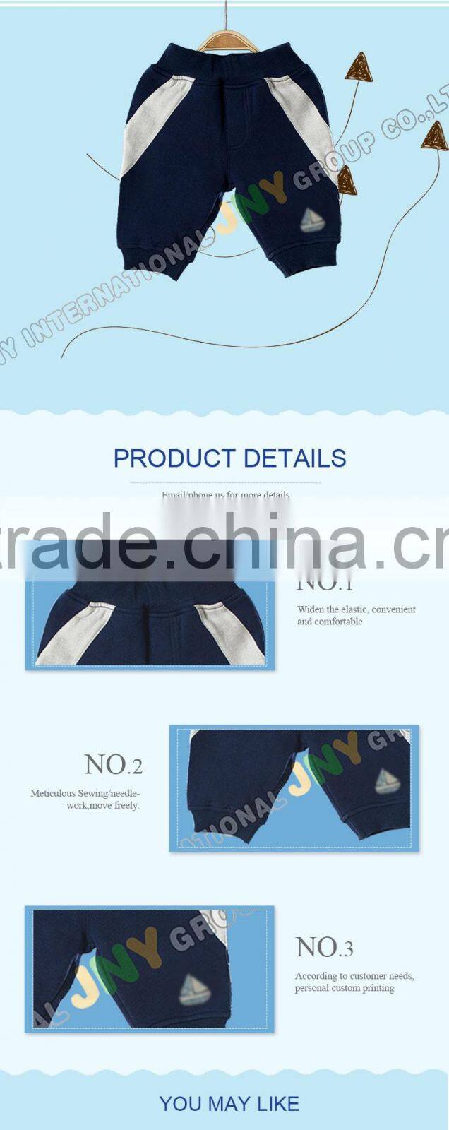 Fashion Style Children Clothes Custom Black Cotton Boys Sport Casual Pants