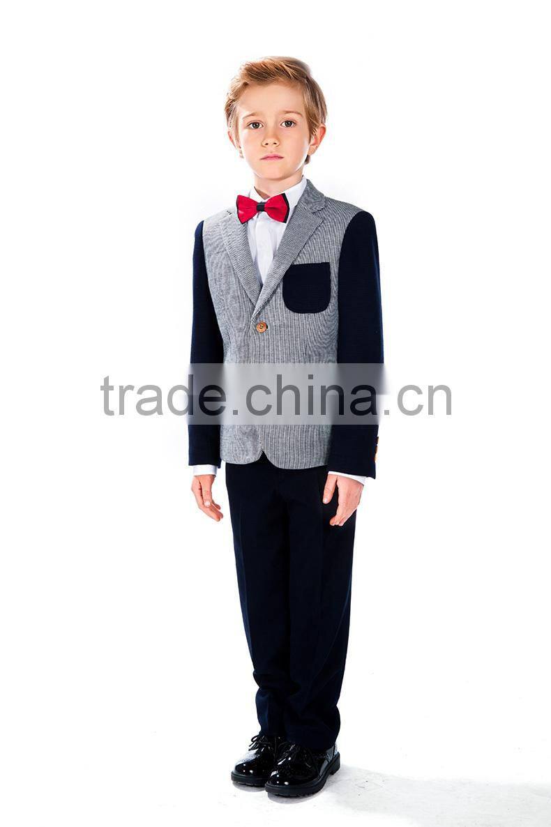 2016 style ELPA cotton gray hot sale Plus size cheap Kids Blazer