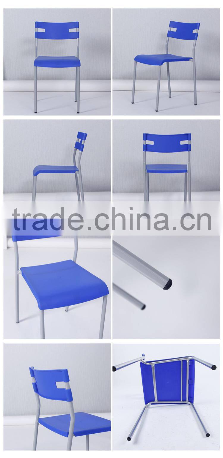 LS-4015 low price modern dining room plastic chair with low back fancy wholesale stacking chair