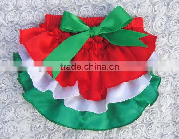 child ruffle panties girls pink satin bloomer with bowknot infant pants diaper cover summer wear cool shorts wholesale