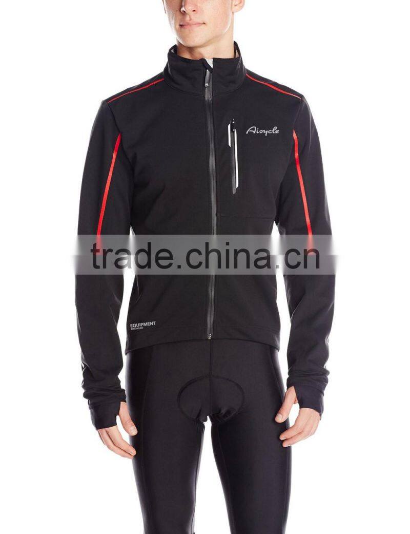 2016 men fashion long stylish cycling jacket with back pocket