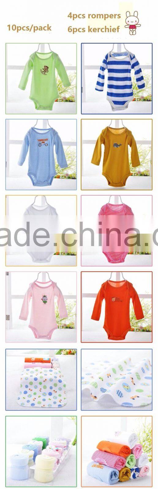 rompers baby girls boys/baby long sleeve rompers