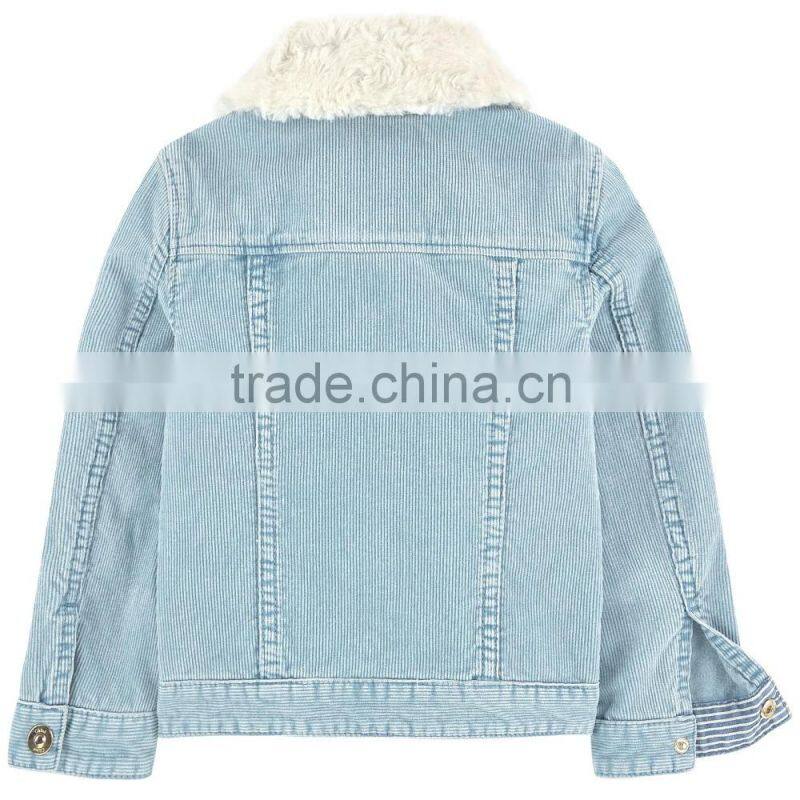 Fashion new design bomber jacket wholesale denim children winter jacket