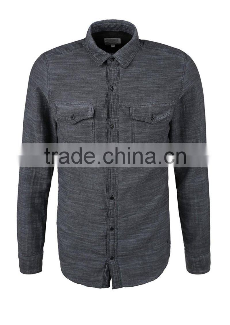 Men's long sleeve vintage 100% cotton shirt