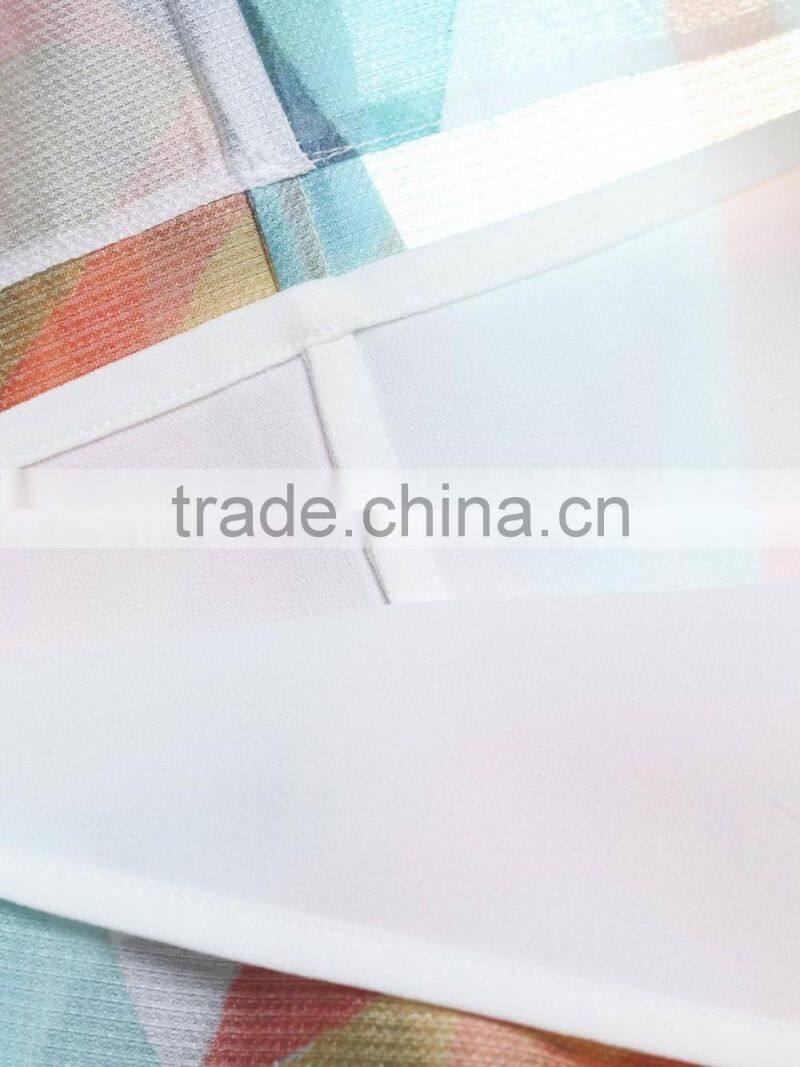 Gilrs chiffon printing dress trend