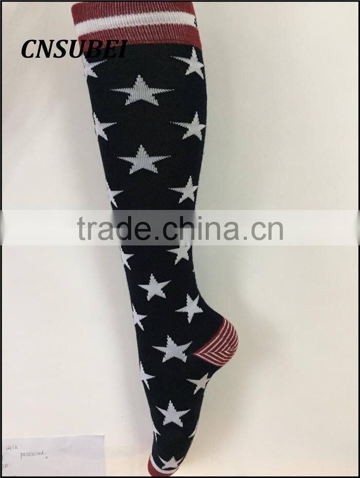 Bright Star jacqaurd sexy girl japanese knee high tube christmas stocking for lady