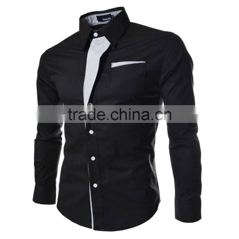 Hot sale Africa market special pattern 4 colors long sleeve slim fit t shirt for men