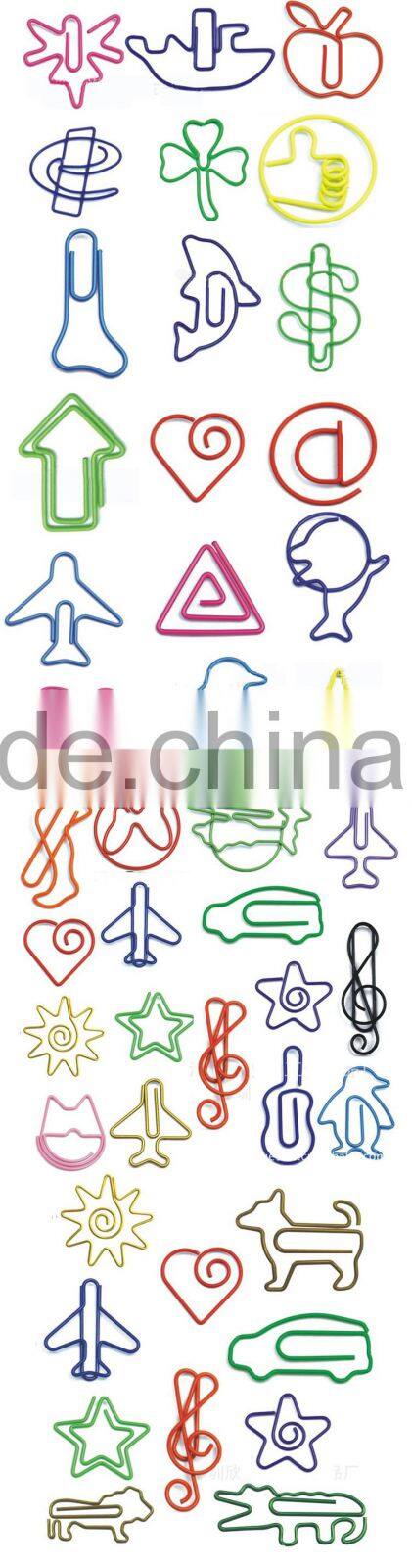 Strange Shape Different Kinds Airplane Paper Clip