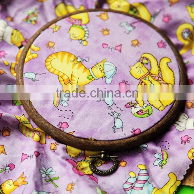 Wholesale Cross Stitch Accessory ABS Wooden Pattern Embroidery Hoops
