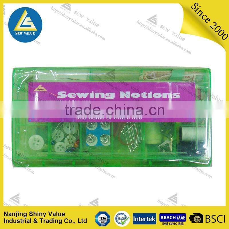 Portable design leather sewing bag kit for travelling