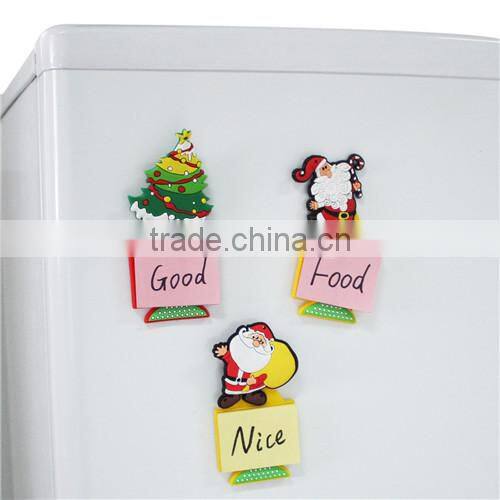 Mixed Pattern Memo Note Paper Christmas Silicone Fridge Magnet 11.6cmx5.2cm