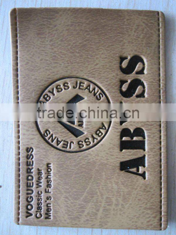 embossed PU label and Tags
