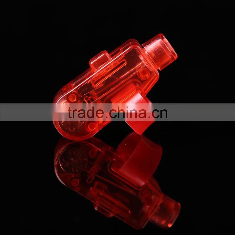 Hot sale cheap led flashlight finger light Peacock Finger Ring party favor