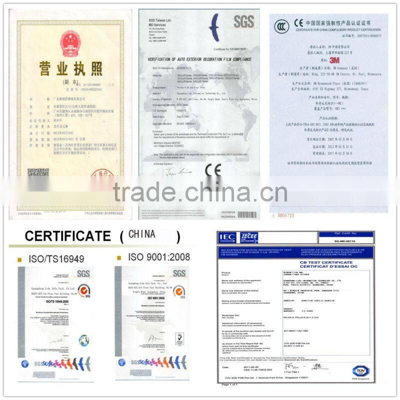 Professional transparent security glass film car window security film