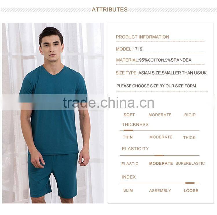 Eco-friendly Qianxiu cotton home secret treasures sleepwear pajamas for men