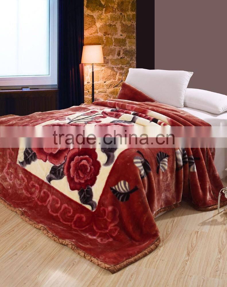 Wholesale super soft mink 100% polyester blankets made in china