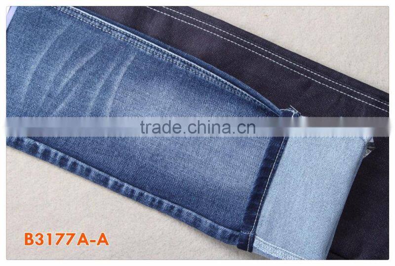 B3177A-A fake knitted denim stretch jeans fabric for brand apparels