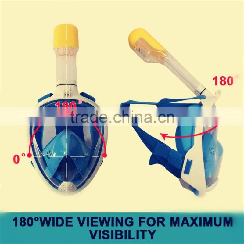 Breath Easy Surface Snorkeling Mask Full Face Dry Snorkel Scuba Swimming Diving