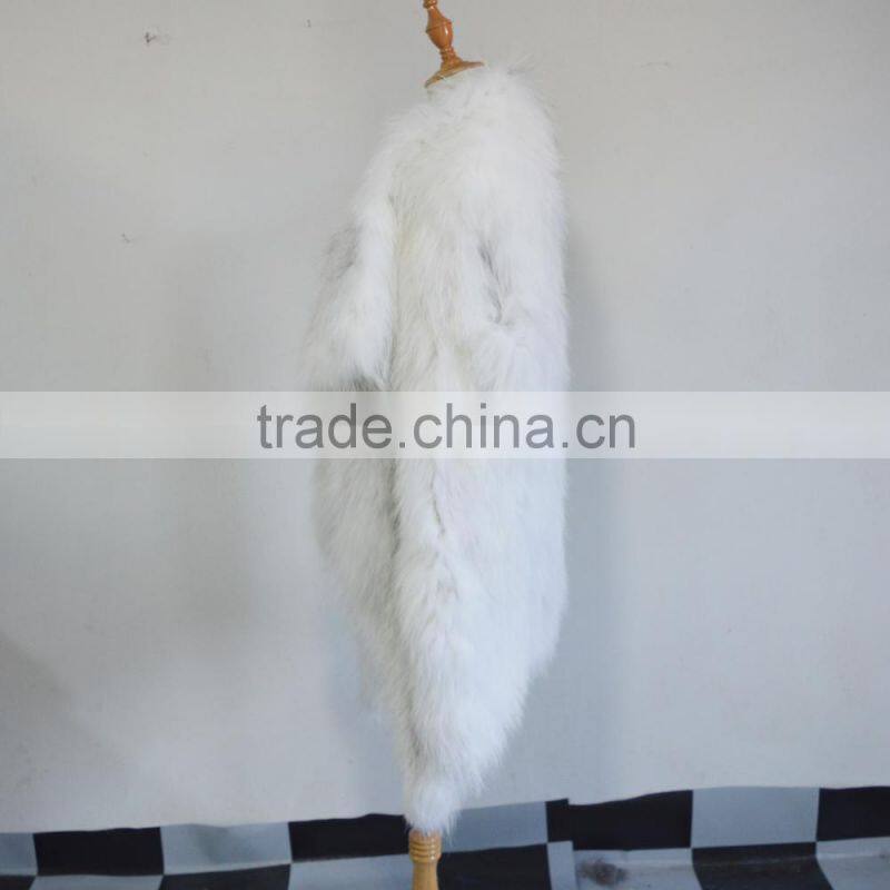 SJ818 Natural Color Real Fox Knit Winter Fashionable Vest