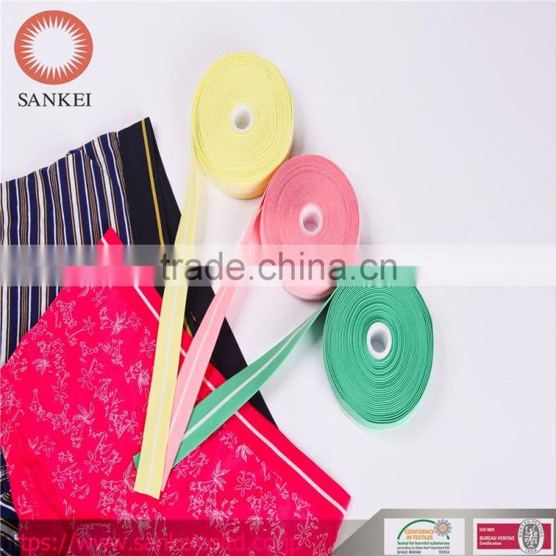 Flat rubber band,we can weave lines of different thickness and color as per customer's requirement.XGM-058