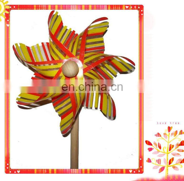 Sunflowers outdoor kids plastic wholesale price flower windmill