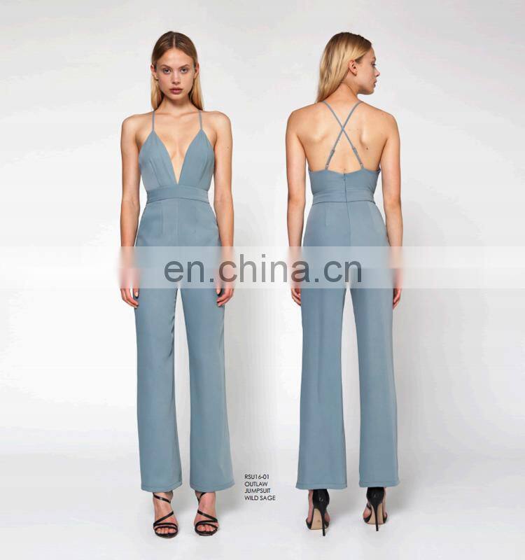 Professional design pants for women halter jumpsuits