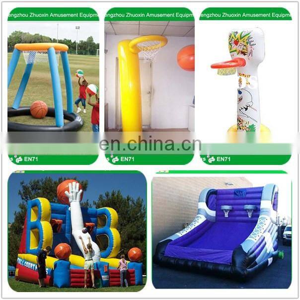 outdoor games inflatable pool basketball hoop