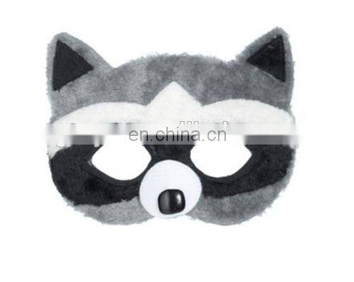 Custom design Raccoon PLush masks for kids