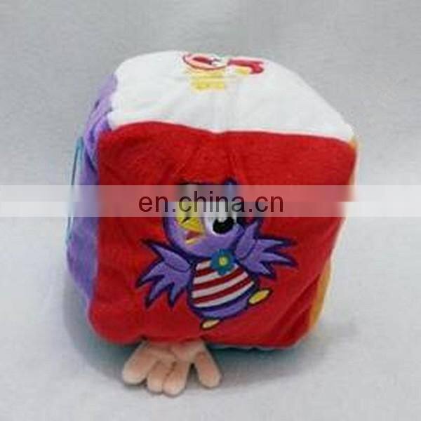 educational toys baby stuffe toys four blocks clown bell inside plush toys