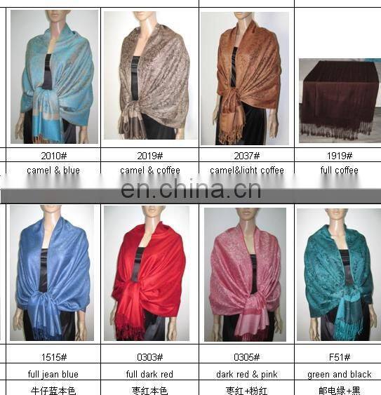 Z029_5555# fashion shawl with classical whole paisley jacquard pashmina design