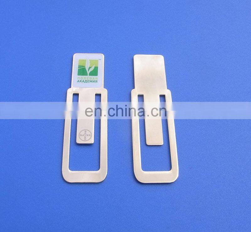 Promotion gift soft PVC paperclip bookmarks with 3D logo