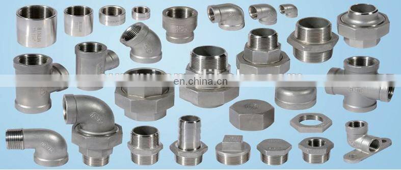 Jiangsu Stainless steel screwed equal 90 degree elbow